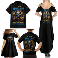 I Am Who I Am Family Matching Summer Maxi Dress and Hawaiian Shirt - Wonder Print Shop