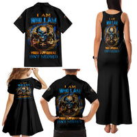 I Am Who I Am Family Matching Tank Maxi Dress and Hawaiian Shirt - Wonder Print Shop