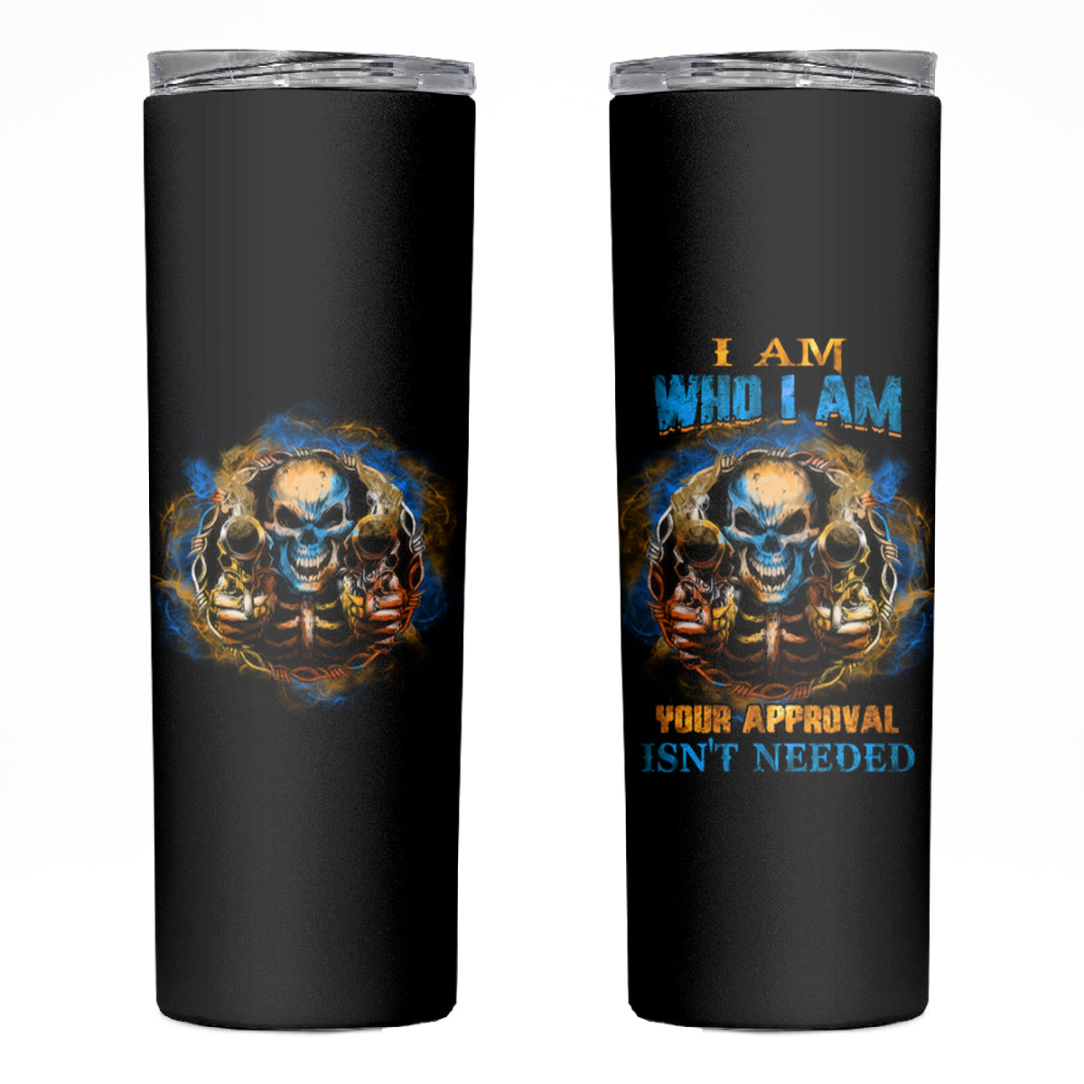 I Am Who I Am Skinny Tumbler - Wonder Print Shop