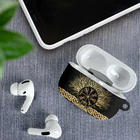 Vegvisir Compass Viking AirPods Case with Yggdrasil Tree and Axe Symbols Norse Mythology Tribute - Wonder Print Shop