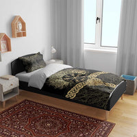 Vegvisir Compass Viking Bedding Set with Yggdrasil Tree and Axe Symbols Norse Mythology Tribute - Wonder Print Shop