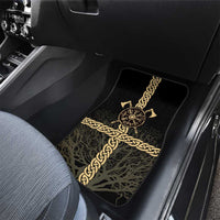 Vegvisir Compass Viking Car Mats with Yggdrasil Tree and Axe Symbols Norse Mythology Tribute - Wonder Print Shop