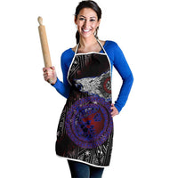 Fenrir Wolf Viking Apron with Vegvisir Runes and Red Circle Norse Legend Tribute - Wonder Print Shop