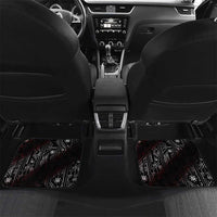 Fenrir Wolf Viking Car Mats with Vegvisir Runes and Red Circle Norse Legend Tribute - Wonder Print Shop