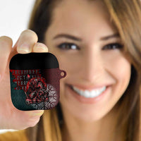 Viking Warrior AirPods Case with Runes and Blood Battle Scene Norse Valor Tribute - Wonder Print Shop