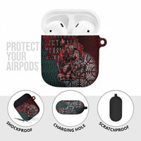 Viking Warrior AirPods Case with Runes and Blood Battle Scene Norse Valor Tribute - Wonder Print Shop