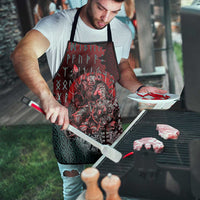 Viking Warrior Apron with Runes and Blood Battle Scene Norse Valor Tribute - Wonder Print Shop