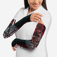 Viking Warrior Arm Sleeves with Runes and Blood Battle Scene Norse Valor Tribute - Wonder Print Shop