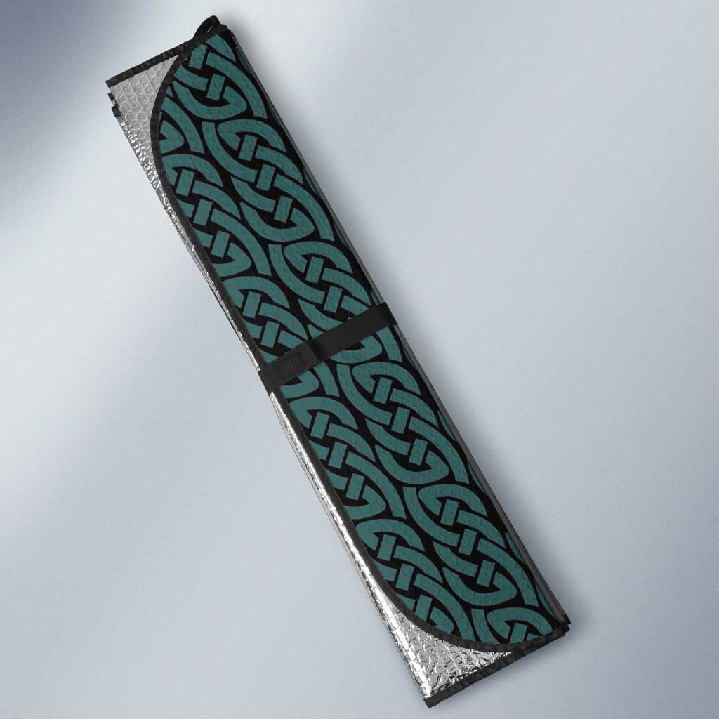 Viking Warrior Auto Sun Shade with Runes and Blood Battle Scene Norse Valor Tribute - Wonder Print Shop