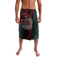 Viking Warrior Lavalava with Runes and Blood Battle Scene Norse Valor Tribute - Wonder Print Shop