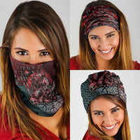 Viking Warrior Neck Gaiter with Runes and Blood Battle Scene Norse Valor Tribute - Wonder Print Shop