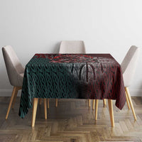 Viking Warrior Tablecloth with Runes and Blood Battle Scene Norse Valor Tribute - Wonder Print Shop