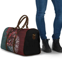 Viking Warrior Travel Bag with Runes and Blood Battle Scene Norse Valor Tribute - Wonder Print Shop