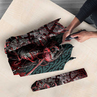 Viking Warrior Umbrella with Runes and Blood Battle Scene Norse Valor Tribute - Wonder Print Shop