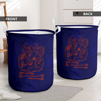 Valhalla Warrior Viking Laundry Basket with Axes and Norse Symbols Norse Mythology Tribute - Wonder Print Shop
