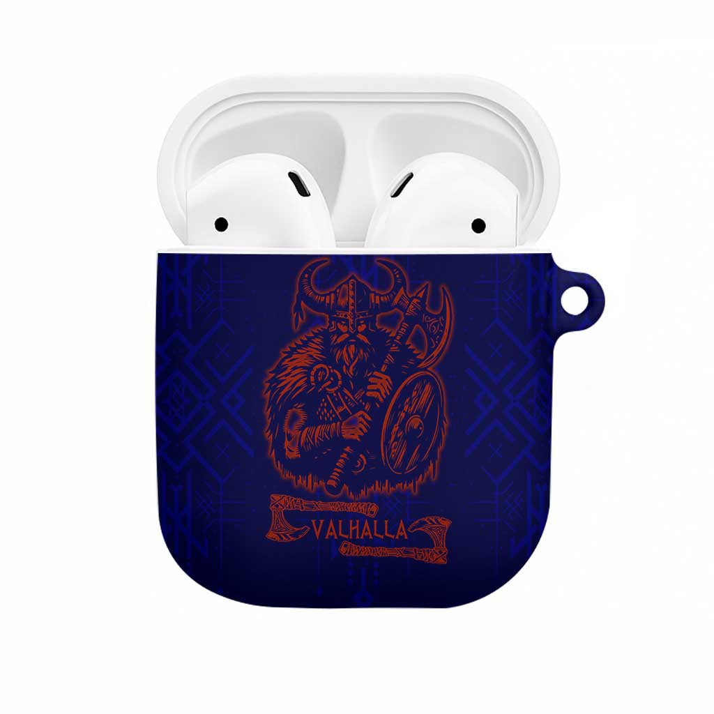 Valhalla Warrior Viking AirPods Case with Axes and Norse Symbols Norse Mythology Tribute - Wonder Print Shop