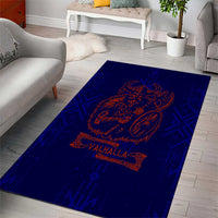 Valhalla Warrior Viking Area Rug with Axes and Norse Symbols Norse Mythology Tribute - Wonder Print Shop