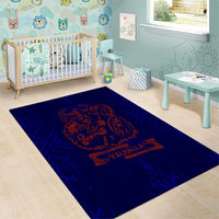 Valhalla Warrior Viking Area Rug with Axes and Norse Symbols Norse Mythology Tribute - Wonder Print Shop