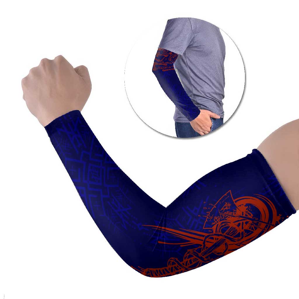 Valhalla Warrior Viking Arm Sleeves with Axes and Norse Symbols Norse Mythology Tribute - Wonder Print Shop