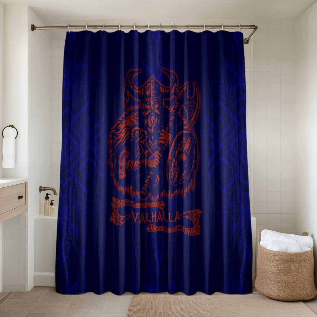Valhalla Warrior Viking Bathroom Set with Axes and Norse Symbols Norse Mythology Tribute - Wonder Print Shop