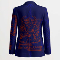 Valhalla Warrior Viking Blazer with Axes and Norse Symbols Norse Mythology Tribute - Wonder Print Shop