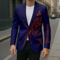 Valhalla Warrior Viking Blazer with Axes and Norse Symbols Norse Mythology Tribute - Wonder Print Shop
