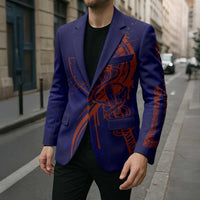 Valhalla Warrior Viking Blazer with Axes and Norse Symbols Norse Mythology Tribute - Wonder Print Shop