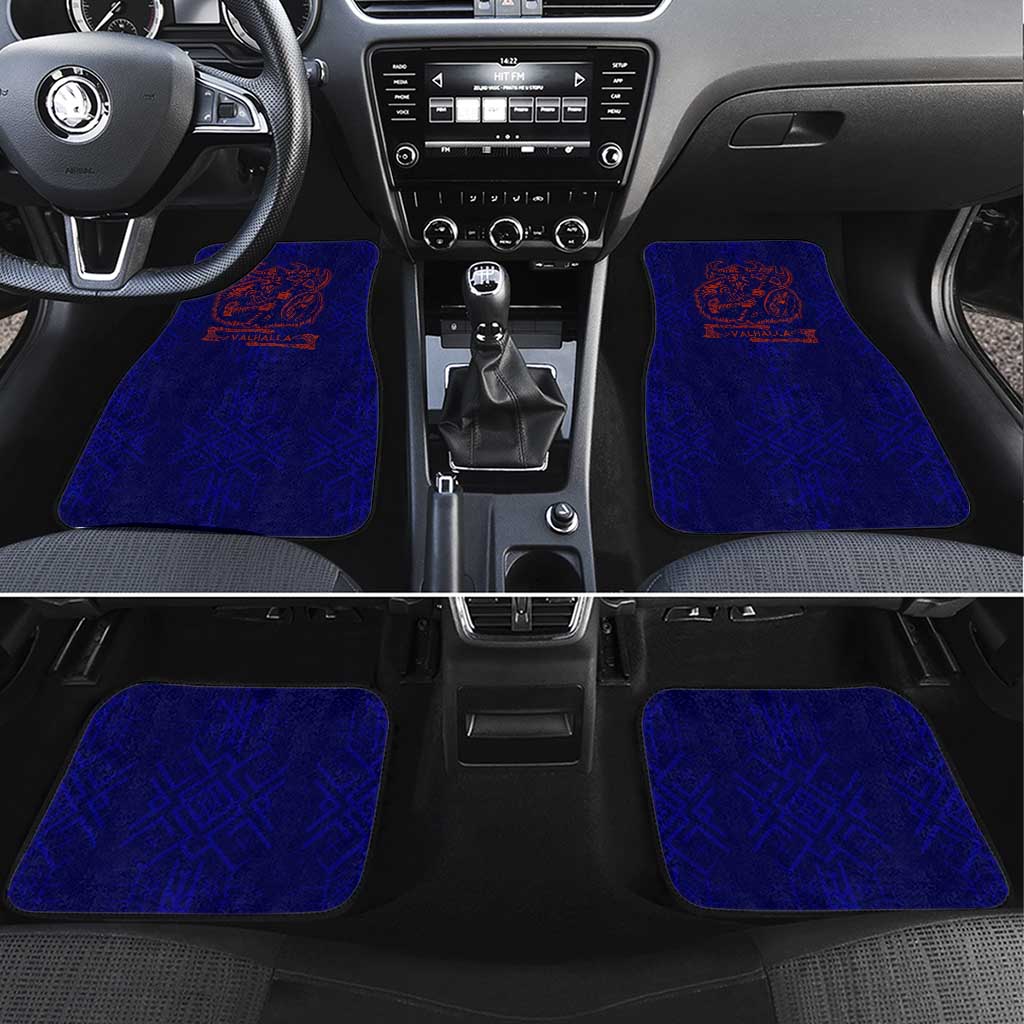 Valhalla Warrior Viking Car Mats with Axes and Norse Symbols Norse Mythology Tribute - Wonder Print Shop
