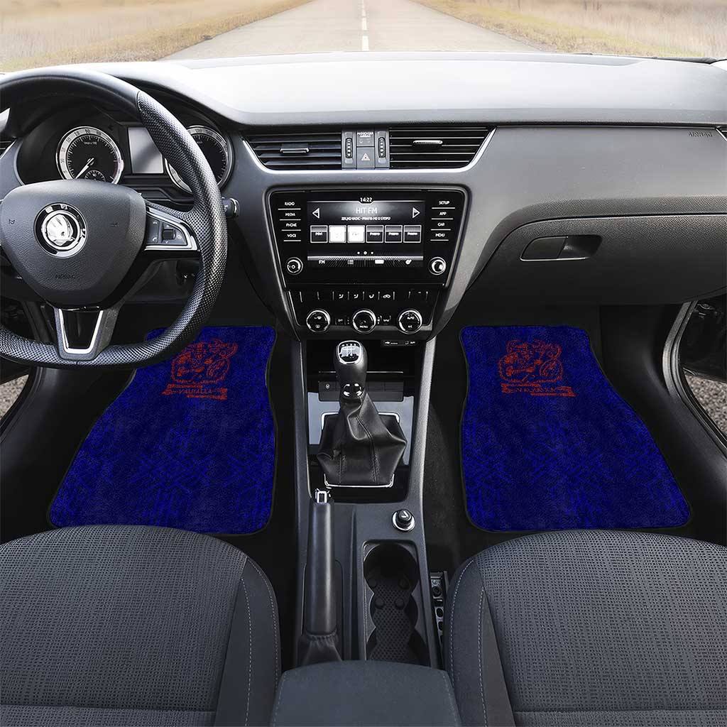 Valhalla Warrior Viking Car Mats with Axes and Norse Symbols Norse Mythology Tribute - Wonder Print Shop