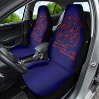 Valhalla Warrior Viking Car Seat Cover with Axes and Norse Symbols Norse Mythology Tribute - Wonder Print Shop