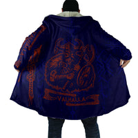 Valhalla Warrior Viking Cloak with Axes and Norse Symbols Norse Mythology Tribute - Wonder Print Shop