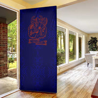Valhalla Warrior Viking Door Cover with Axes and Norse Symbols Norse Mythology Tribute - Wonder Print Shop