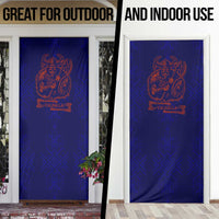 Valhalla Warrior Viking Door Cover with Axes and Norse Symbols Norse Mythology Tribute - Wonder Print Shop