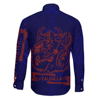 Valhalla Warrior Viking Family Matching Mermaid Dress and Hawaiian Shirt with Axes and Norse Symbols Norse Mythology Tribute - Wonder Print Shop