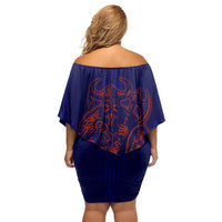 Valhalla Warrior Viking Family Matching Off Shoulder Short Dress and Hawaiian Shirt with Axes and Norse Symbols Norse Mythology Tribute - Wonder Print Shop