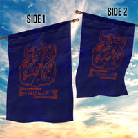 Valhalla Warrior Viking Garden Flag with Axes and Norse Symbols Norse Mythology Tribute - Wonder Print Shop