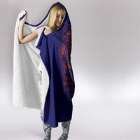 Valhalla Warrior Viking Hooded Blanket with Axes and Norse Symbols Norse Mythology Tribute - Wonder Print Shop