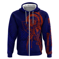 Valhalla Warrior Viking Hoodie with Axes and Norse Symbols Norse Mythology Tribute - Wonder Print Shop