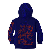 Valhalla Warrior Viking Kid Hoodie with Axes and Norse Symbols Norse Mythology Tribute - Wonder Print Shop