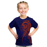 Valhalla Warrior Viking Kid T Shirt with Axes and Norse Symbols Norse Mythology Tribute - Wonder Print Shop