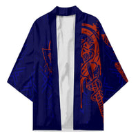 Valhalla Warrior Viking Kimono with Axes and Norse Symbols Norse Mythology Tribute - Wonder Print Shop