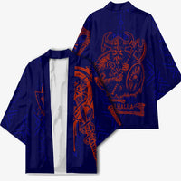 Valhalla Warrior Viking Kimono with Axes and Norse Symbols Norse Mythology Tribute - Wonder Print Shop