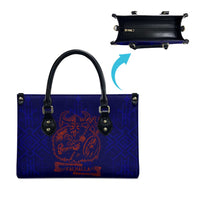 Valhalla Warrior Viking Leather Bag with Axes and Norse Symbols Norse Mythology Tribute - Wonder Print Shop