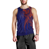 Valhalla Warrior Viking Men Tank Top with Axes and Norse Symbols Norse Mythology Tribute - Wonder Print Shop
