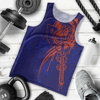Valhalla Warrior Viking Men Tank Top with Axes and Norse Symbols Norse Mythology Tribute - Wonder Print Shop