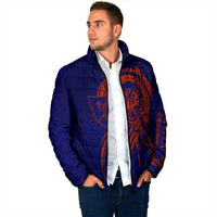 Valhalla Warrior Viking Padded Jacket with Axes and Norse Symbols Norse Mythology Tribute - Wonder Print Shop