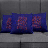 Valhalla Warrior Viking Pillow Cover with Axes and Norse Symbols Norse Mythology Tribute - Wonder Print Shop