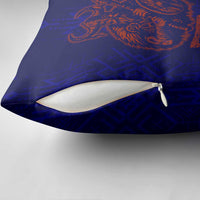 Valhalla Warrior Viking Pillow Cover with Axes and Norse Symbols Norse Mythology Tribute - Wonder Print Shop