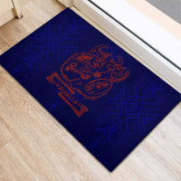Valhalla Warrior Viking Rubber Doormat with Axes and Norse Symbols Norse Mythology Tribute - Wonder Print Shop