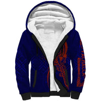 Valhalla Warrior Viking Sherpa Hoodie with Axes and Norse Symbols Norse Mythology Tribute - Wonder Print Shop